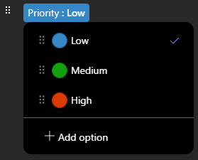 Add a new label to an existing label group in Microsoft Loop Step 1