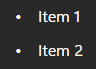 Bulleted list in Microsoft Loop