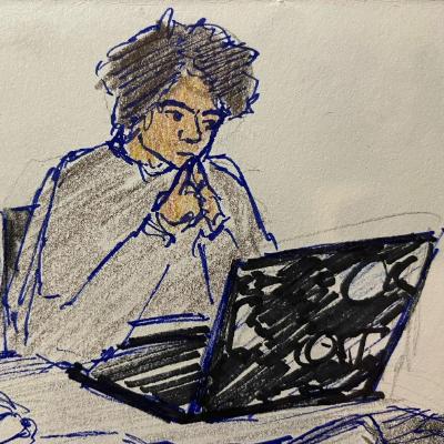 Drawn picture of myself