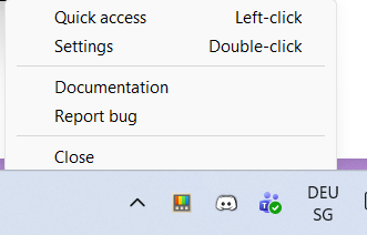 The PowerToys tray icon